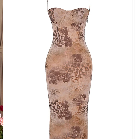 Sepia Edith dress - maxi cocktail dress - Picture 1 of 6